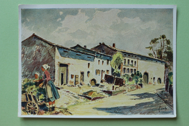 Postcard PC Ihn near Saarlautern 1933-1945 KDF Town architecture Saarland